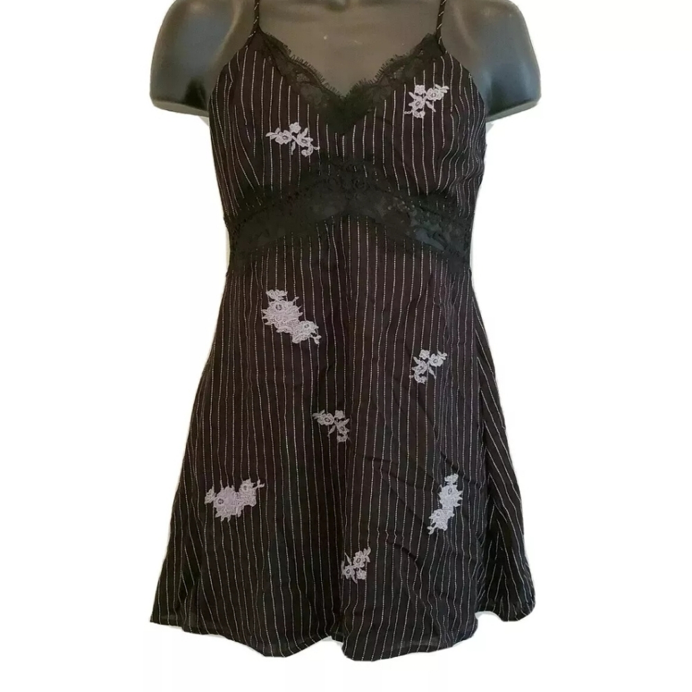 Lush Dress spaghetti strap Pin Stripes Women Mediu